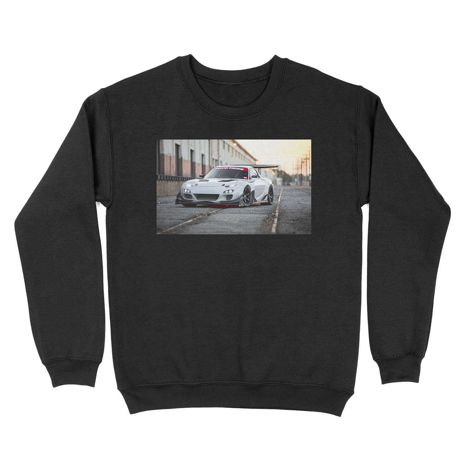 Widebody Mazda RX7 Unisex Crewneck Sweatshirt