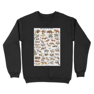 Wild Cats of the World Unisex Crewneck Sweatshirt