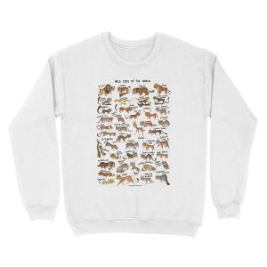 Alternative view of Wild Cats of the World Unisex Crewneck Sweatshirt
