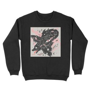 Wild Wolves With Many Eyes Unisex Crewneck Sweatshirt