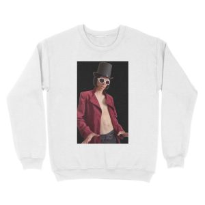 Alternative view of willy wonka tiktok Unisex Crewneck Sweatshirt