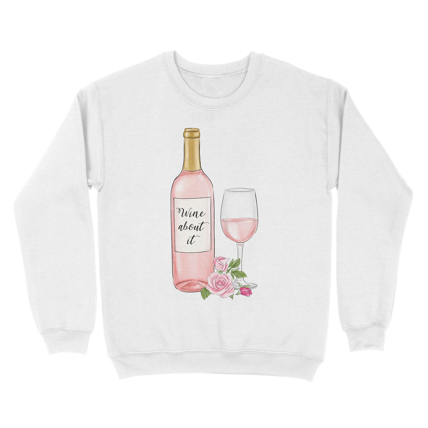 wine about it Unisex Crewneck Sweatshirt - Image 2