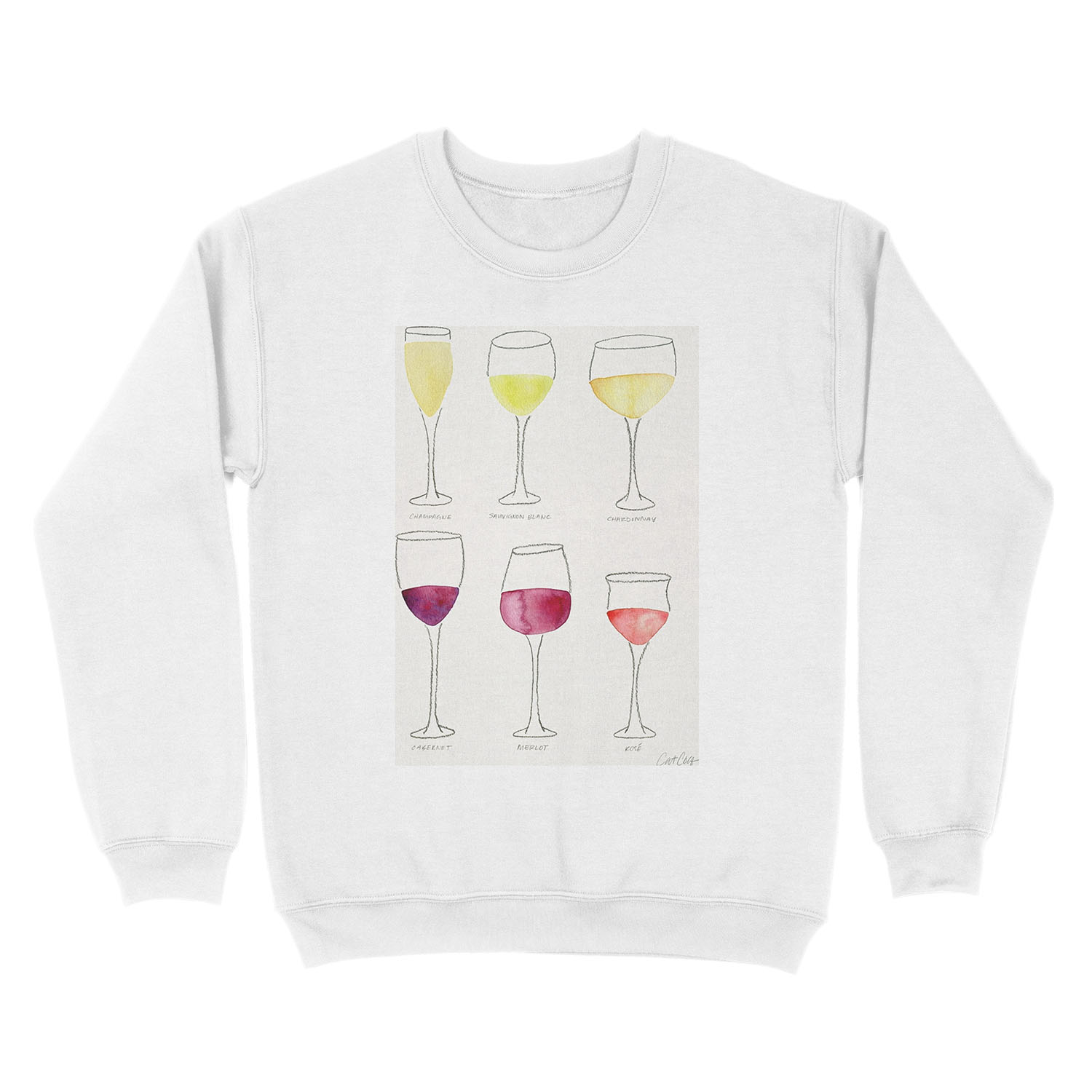 Wine Collection Unisex Crewneck Sweatshirt - Image 2