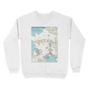 Alternative view of Wine list of France (French) Unisex Crewneck Sweatshirt