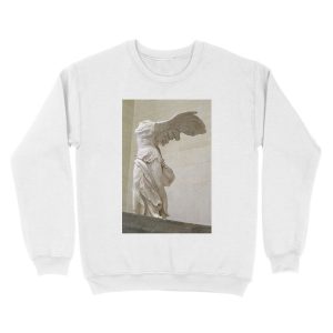 Alternative view of Winged Nike of Samothrace Louvre Unisex Crewneck Sweatshirt