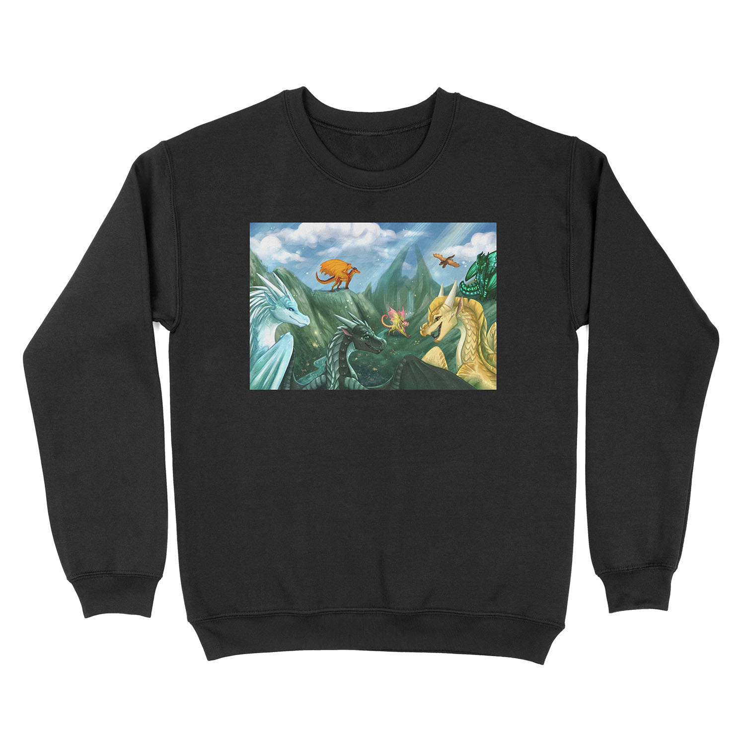 Wings of Fire - Welcome to Jade Mountain Unisex Crewneck Sweatshirt