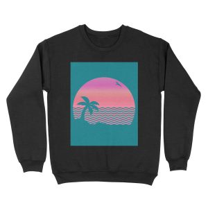 Wiped Out! Sunset Fade Unisex Crewneck Sweatshirt