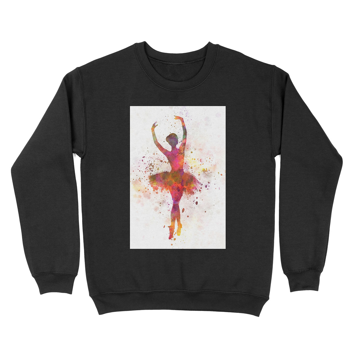 Woman ballerina ballet dancer dancing Unisex Crewneck Sweatshirt