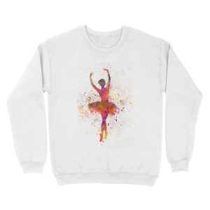 Alternative view of Woman ballerina ballet dancer dancing Unisex Crewneck Sweatshirt