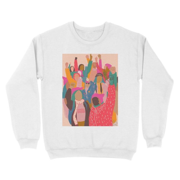 Women's March Unisex Crewneck Sweatshirt - Image 2
