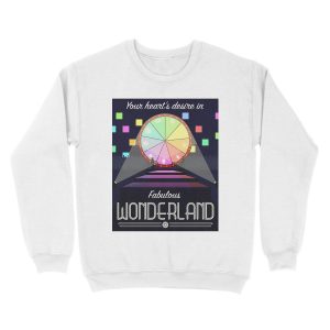 Alternative view of Wonderland Travel Unisex Crewneck Sweatshirt