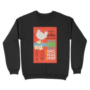 Woodstock 1969 Vintage Music Festival Art Unisex Crewneck Sweatshirt
