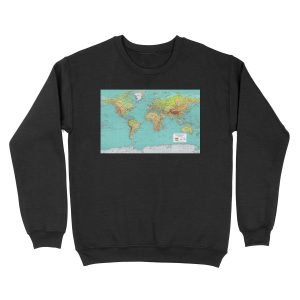WORLD MAP Unisex Crewneck Sweatshirt