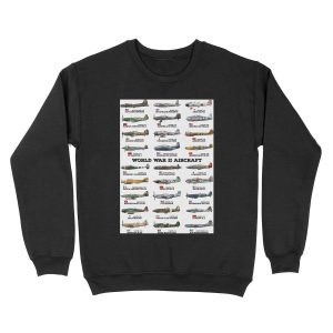 World War II Aircraft Unisex Crewneck Sweatshirt