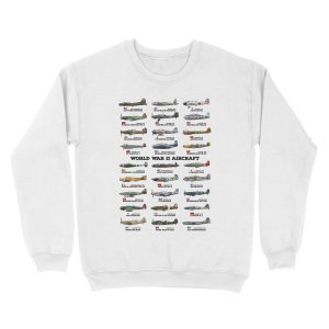 Alternative view of World War II Aircraft Unisex Crewneck Sweatshirt