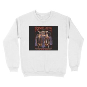 Alternative view of Worship Coffee Unisex Crewneck Sweatshirt