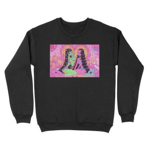 y2k pink devil aesthetic Unisex Crewneck Sweatshirt