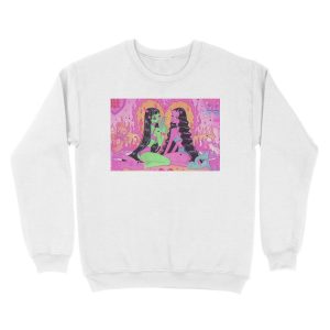 Alternative view of y2k pink devil aesthetic Unisex Crewneck Sweatshirt