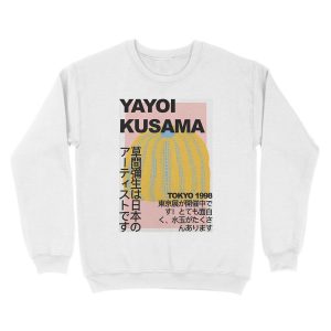 Alternative view of Yayoi Kusama Unisex Crewneck Sweatshirt