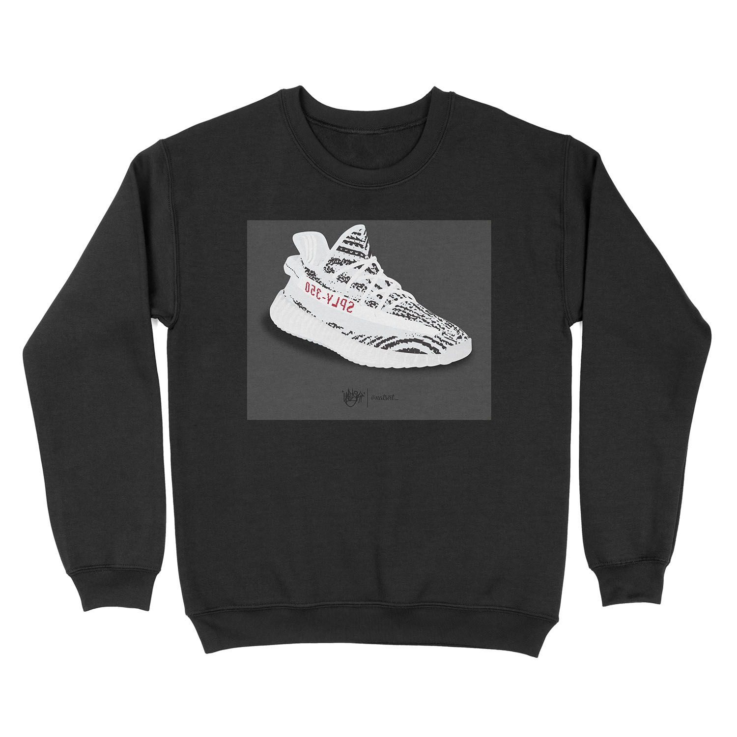 Yeezy Zebra Unisex Crewneck Sweatshirt