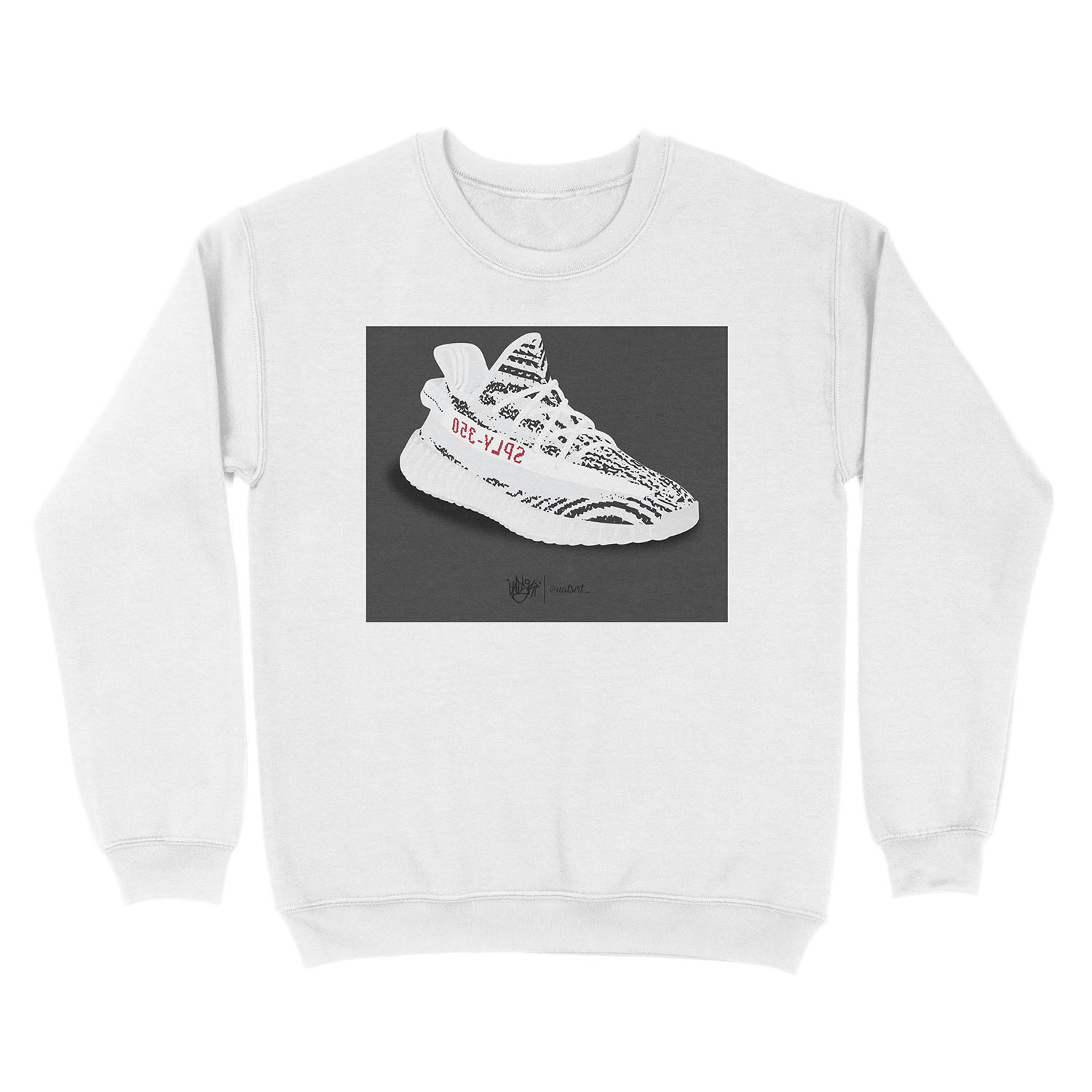 Yeezy Zebra Unisex Crewneck Sweatshirt - Image 2