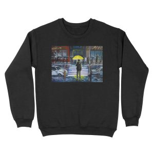 Yellow umbrella part 1 Unisex Crewneck Sweatshirt