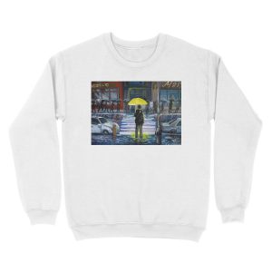 Alternative view of Yellow umbrella part 1 Unisex Crewneck Sweatshirt