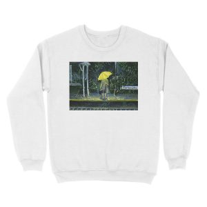 Alternative view of Yellow umbrella part 2 Unisex Crewneck Sweatshirt