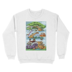 Alternative view of YGGDRASILL - The Nine Worlds Unisex Crewneck Sweatshirt