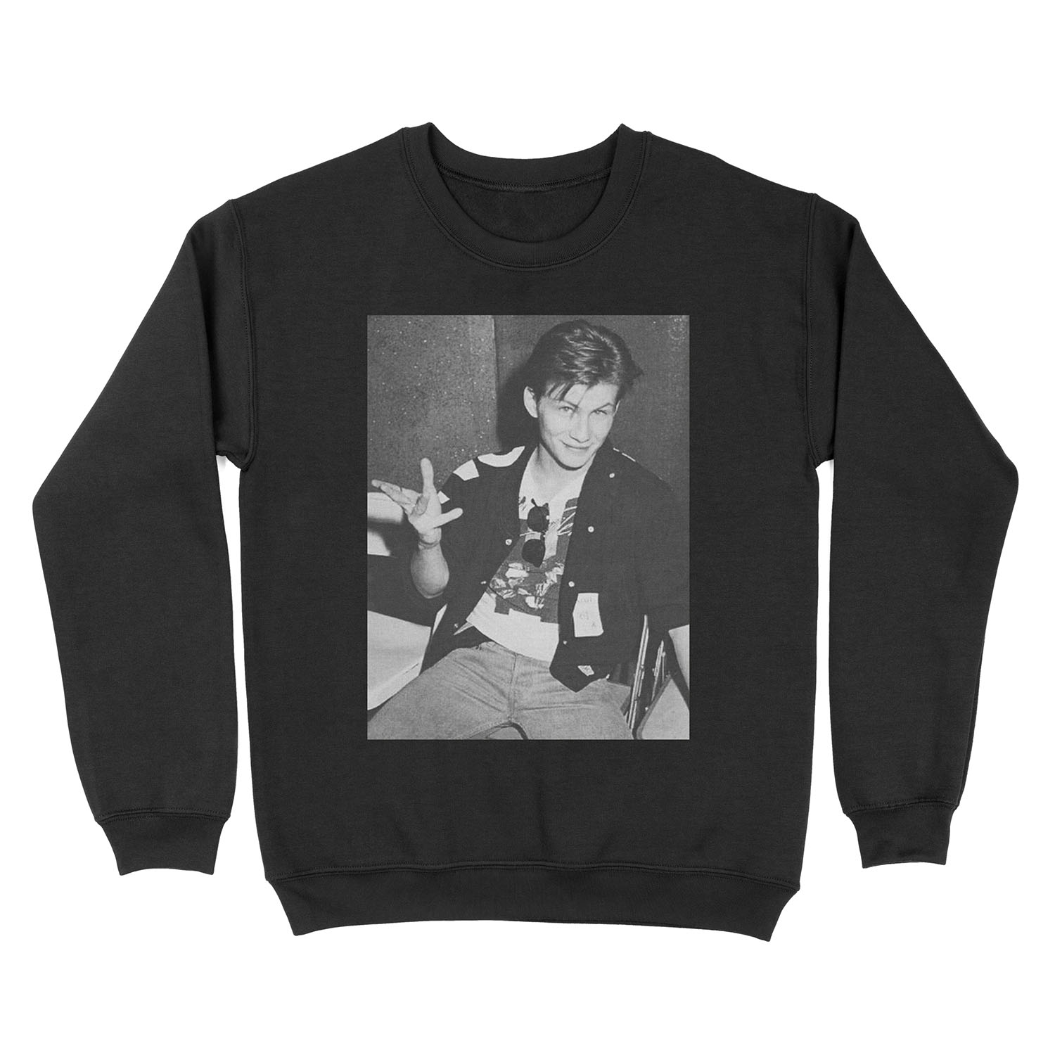 Young 80s Christian Slater Unisex Crewneck Sweatshirt
