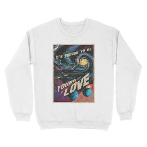 Alternative view of YOUNG AND IN LOVE Unisex Crewneck Sweatshirt