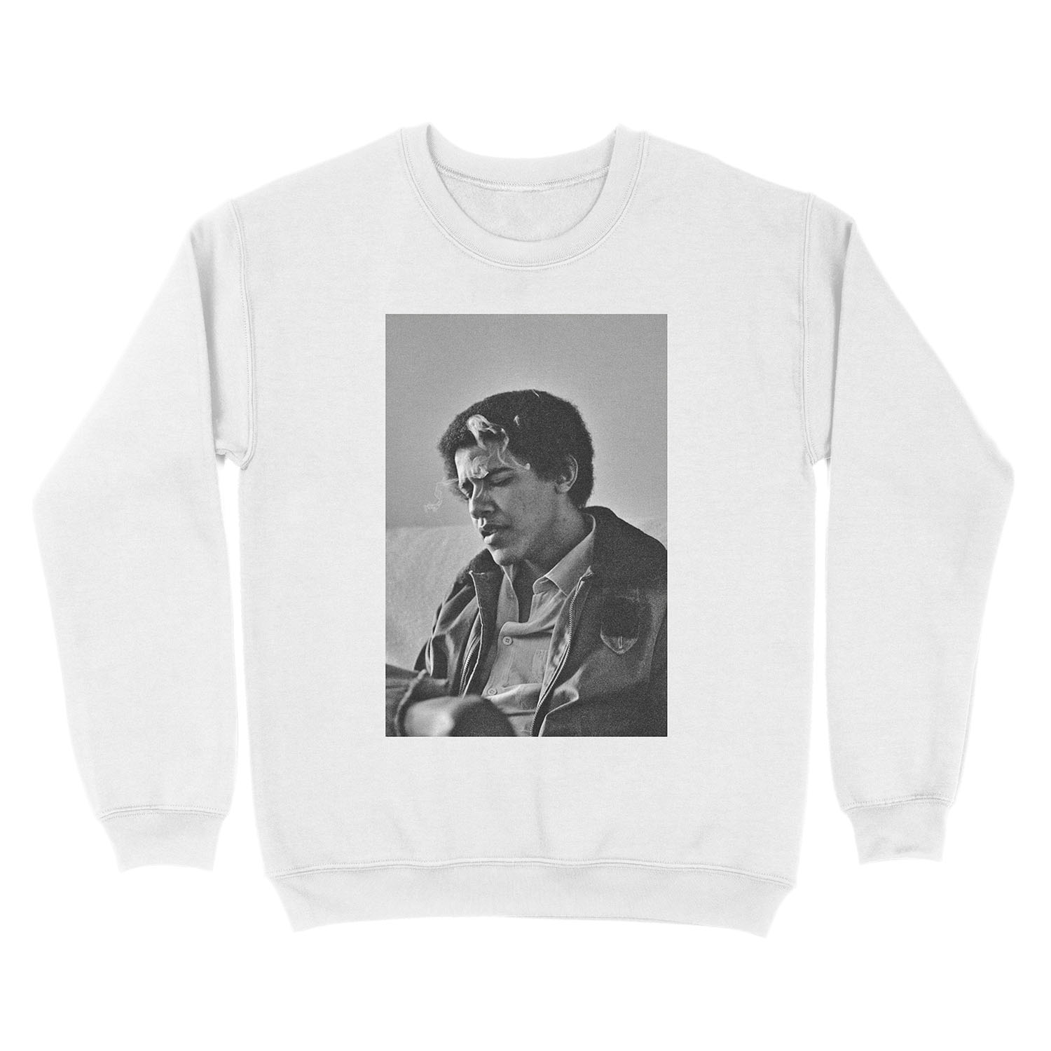 Young Barack Obama - Smoking Print Unisex Crewneck Sweatshirt - Image 2