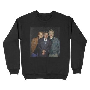 Young Leonardo Dicaprio & Brad Pitt & Jonny Depp Unisex Crewneck Sweatshirt