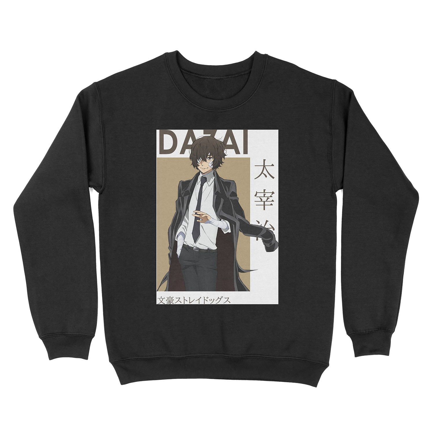 Young Osamu Dazai Bungou Stray Dogs Card Anime Unisex Crewneck Sweatshirt