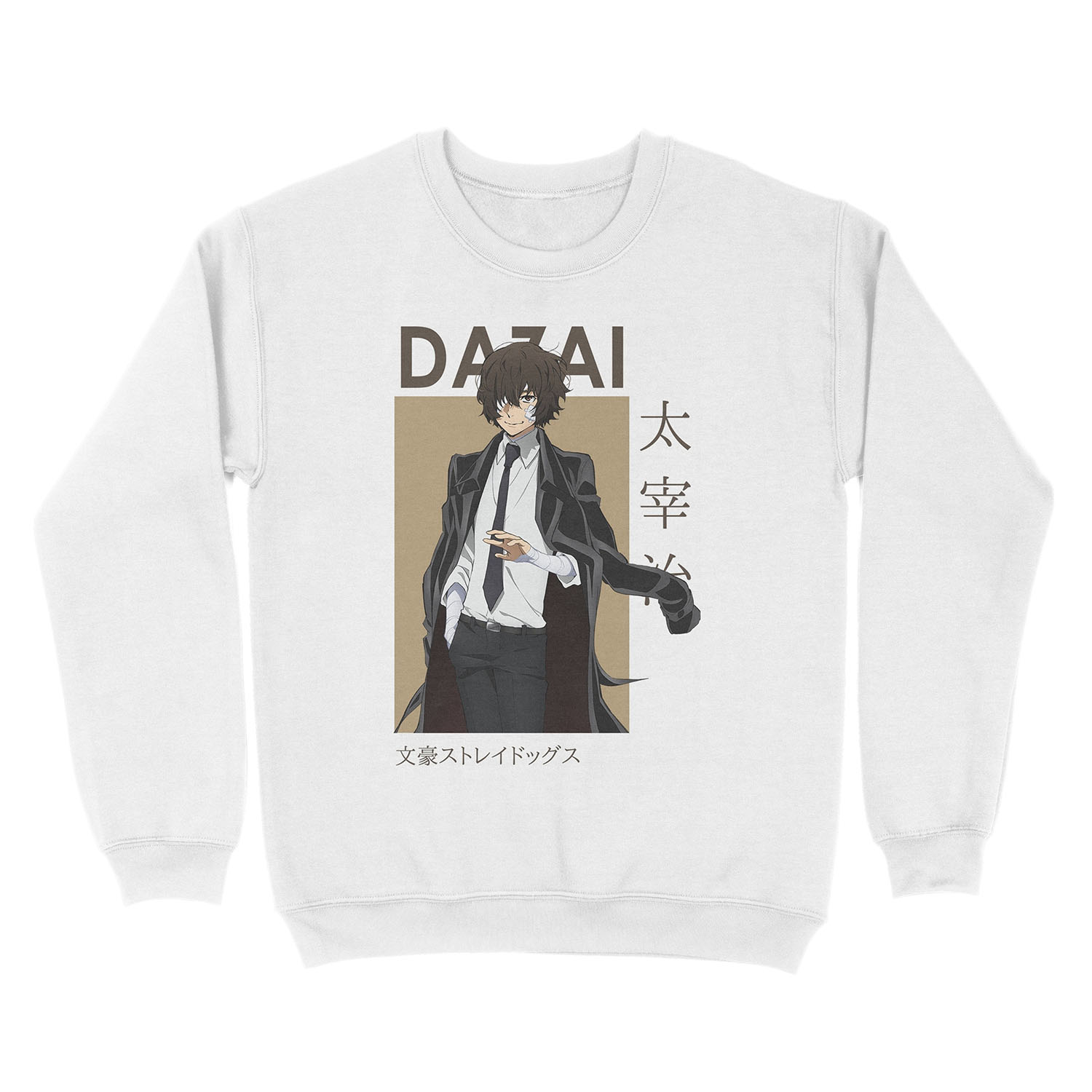 Young Osamu Dazai Bungou Stray Dogs Card Anime Unisex Crewneck Sweatshirt - Image 2