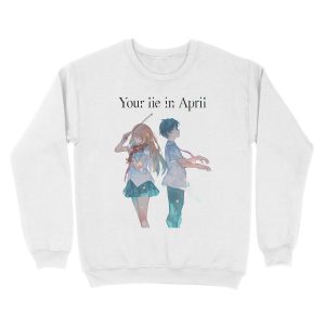 Alternative view of Your Lie In April(Shigatsu wa Kimi no Uso) - English Version Unisex Crewneck Sweatshirt