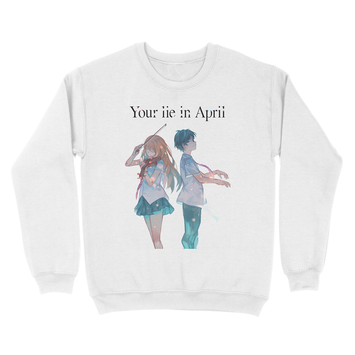 Your Lie In April(Shigatsu wa Kimi no Uso) - English Version Unisex Crewneck Sweatshirt - Image 2