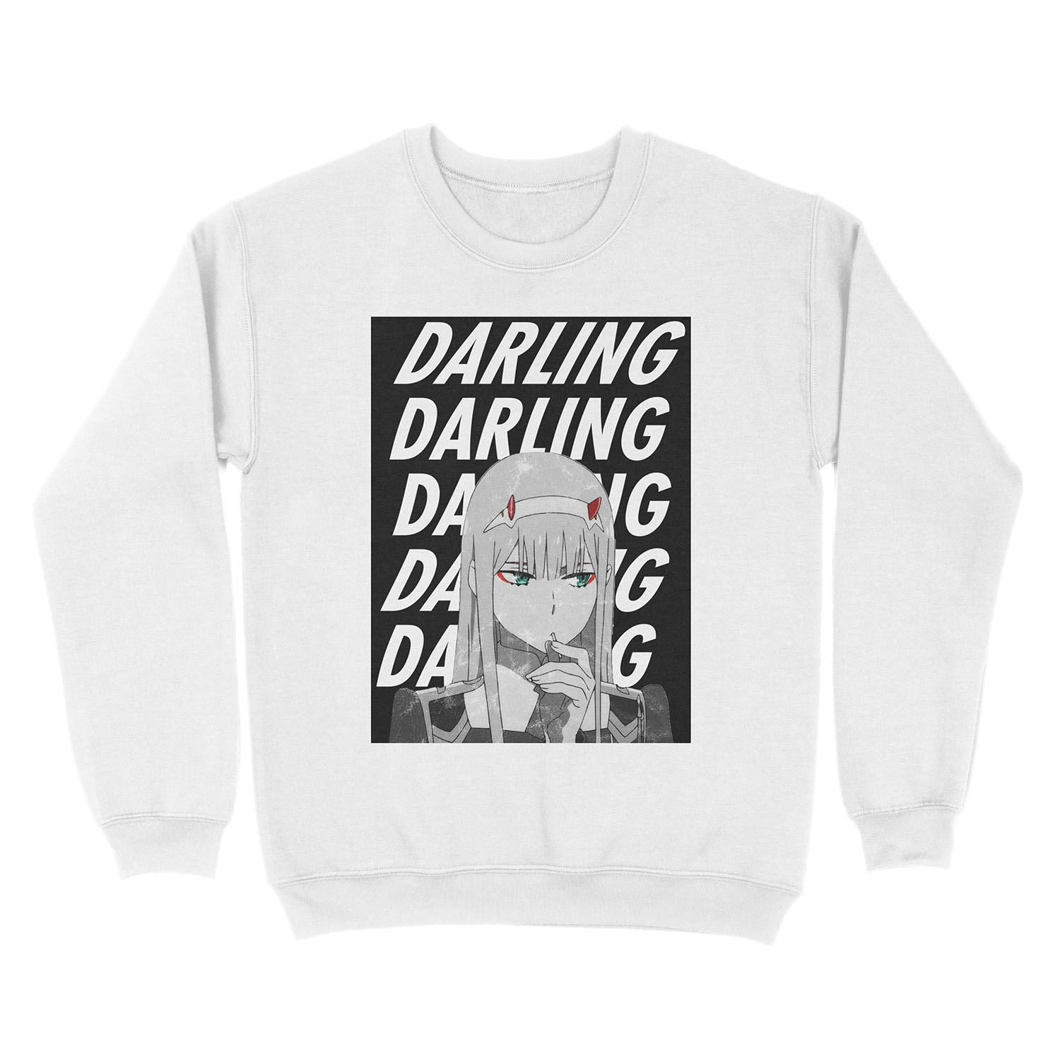 Zero Two "Darling" Darling in the FranXX Unisex Crewneck Sweatshirt - Image 2