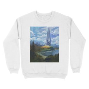 Alternative view of Zeta Halo Unisex Crewneck Sweatshirt