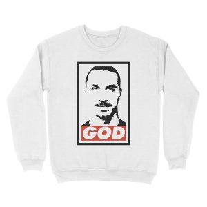 Alternative view of Zlatan God Unisex Crewneck Sweatshirt
