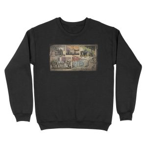 Zombies loading screen comic Unisex Crewneck Sweatshirt
