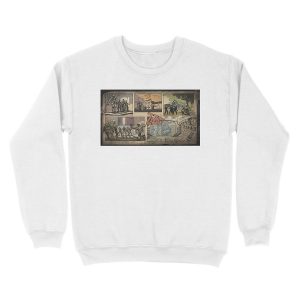 Alternative view of Zombies loading screen comic Unisex Crewneck Sweatshirt