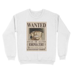 Alternative view of Zoro second wanted poster Unisex Crewneck Sweatshirt