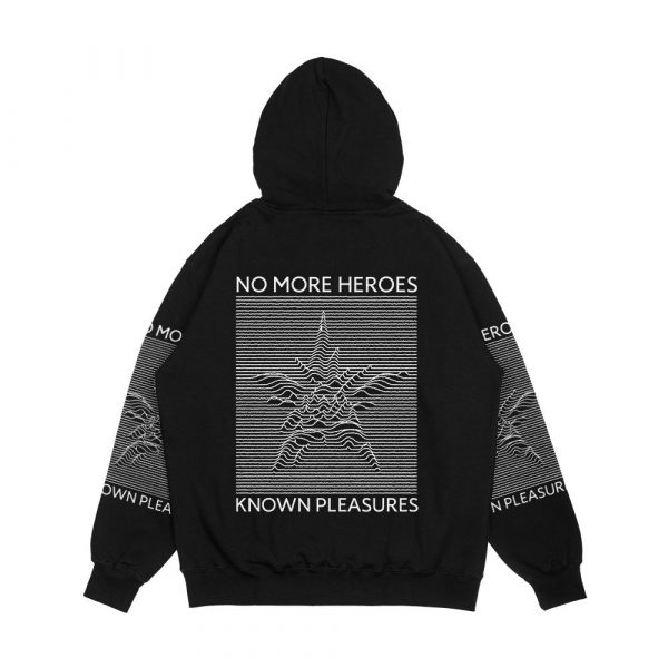 001 Known Pleasures B W Men's All-Over-Print Hoodie - Image 2
