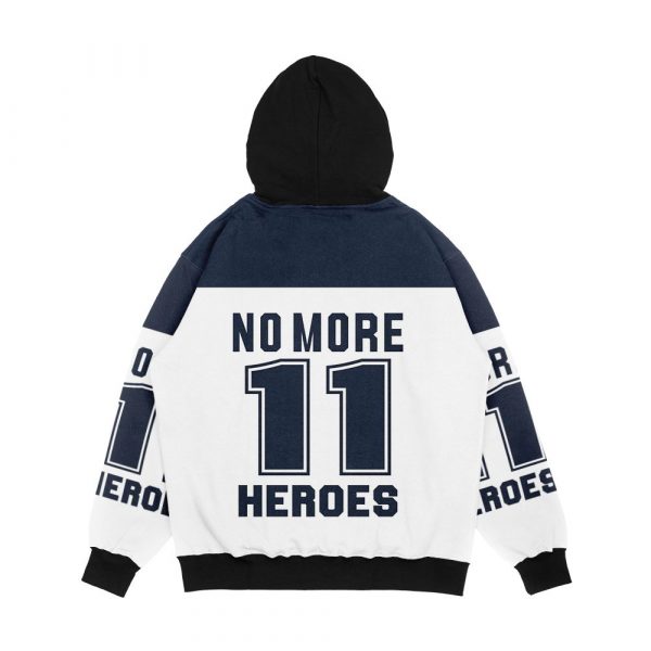 003 Nmh 11 Blue Men's All-Over-Print Hoodie - Image 2