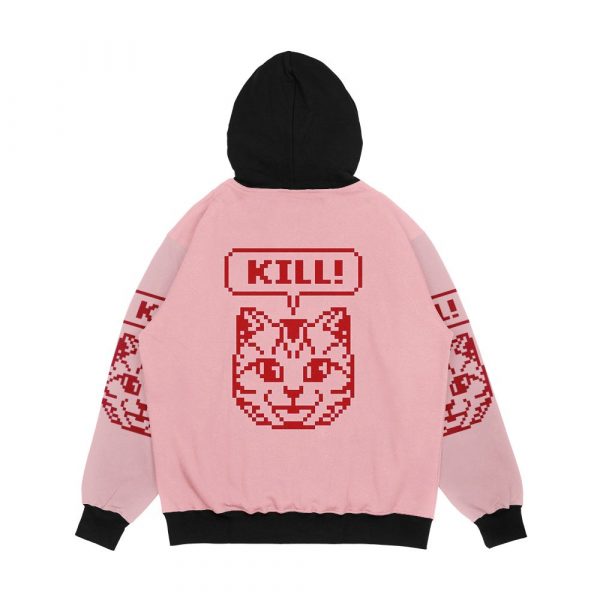 017 Cat Men's All-Over-Print Hoodie - Image 2