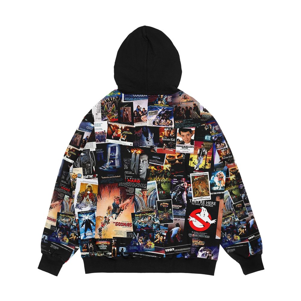 1980S Movie Posters Men's All-Over-Print Hoodie - Image 2