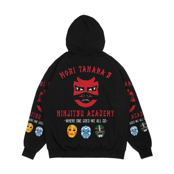 3 Ninjas Style Ninjitsu School Shirt Men's All-Over-Print Hoodie - Image 2