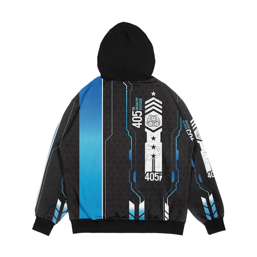 405Th Tech Dress Men's All-Over-Print Hoodie - Image 2