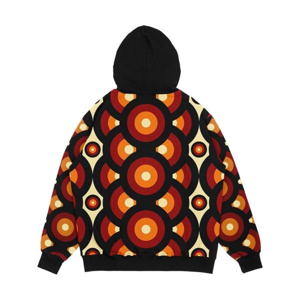 60S 70S Style Retro Vintage Mid Century Men's All-Over-Print Hoodie - Image 2